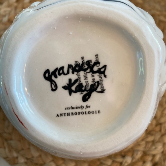 Anthropologie Francesca Kaye Halloween Owl Magic Mug Fall Birds Handpainted NIB - Picture 7 of 7